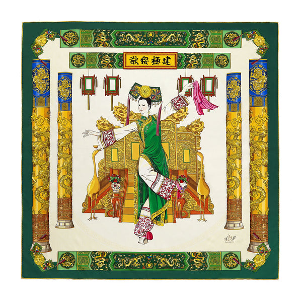 Manchurian Elegance Silk Scarf - Shen Yun Shop