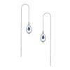 The Heavenly Phoenix Earrings - 18kt White Gold with Sapphire